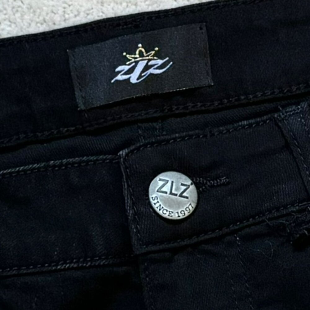 ❤️HP❤️ ZLZ Slim Fit Stretch Stretch Jeans Black Men's Size 32 x 32 - Picture 10 of 12